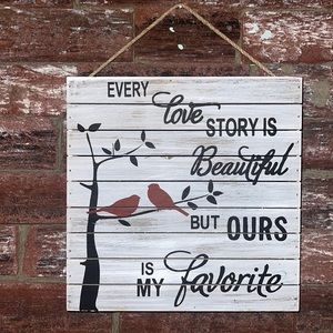 Home decor hanging sign